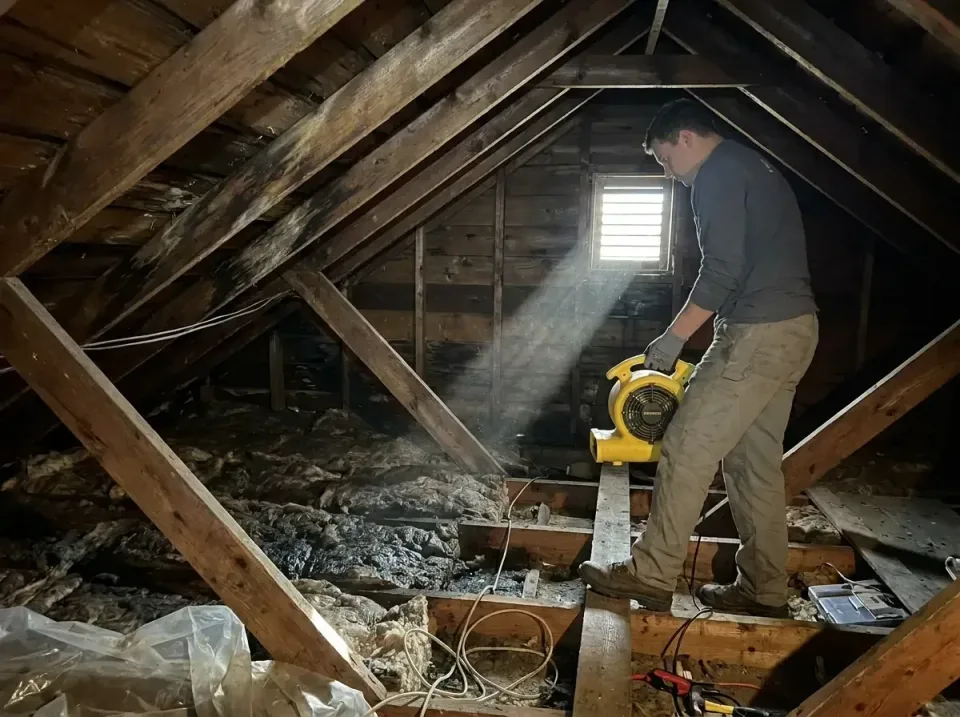 attic-water-damage-drying-proc-007 — frequently asked questions, Emergency Water Extraction & 24/7 Flood Response in Tuscola…